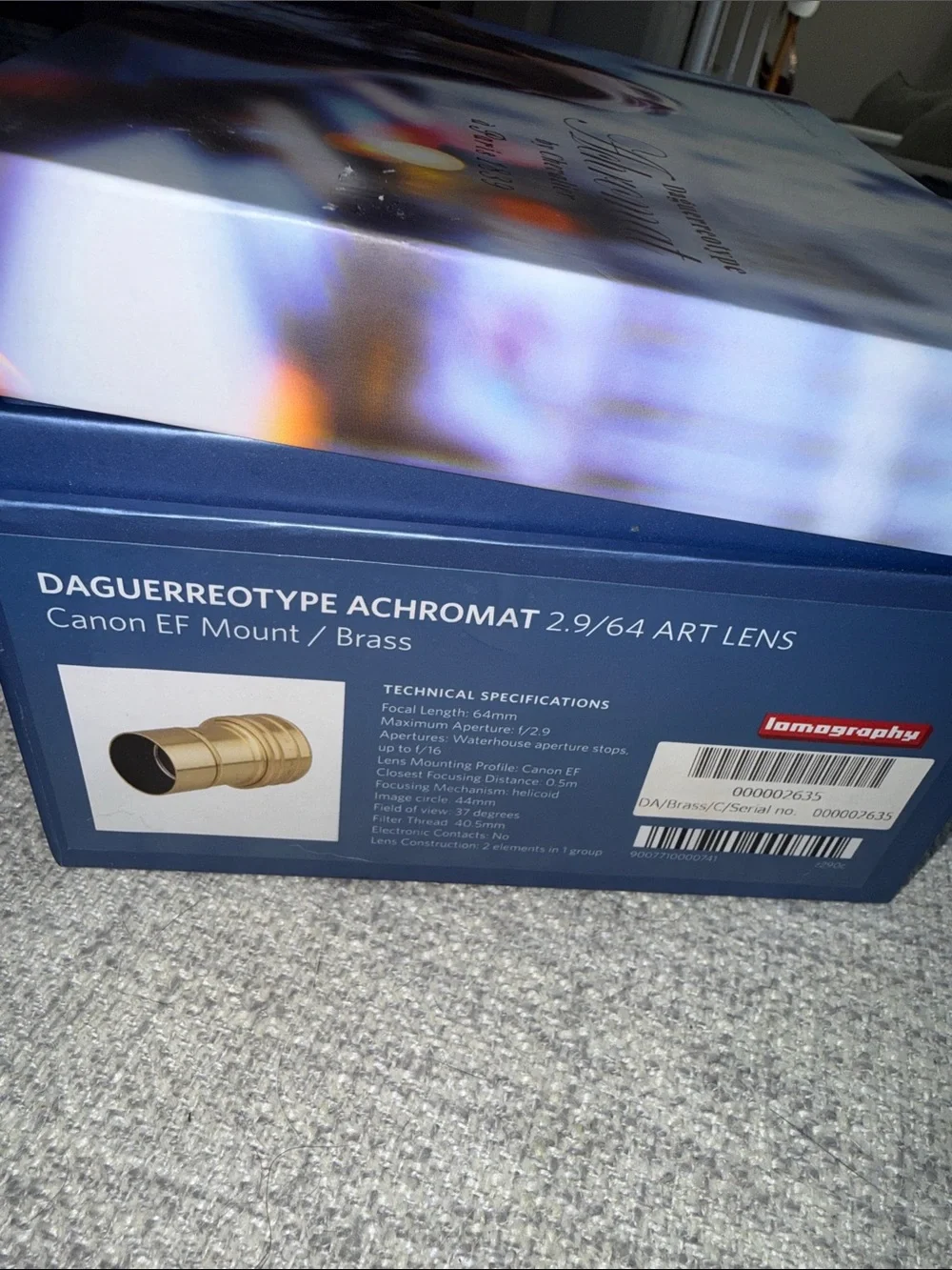Lomography Art Lense Achromat Daguerreotype Art Lens for Canon EF Mount / Brass